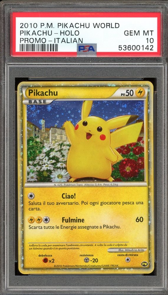 【PSA10】ピカチュウ pikachu world イタリア Italian psa10 ピカチュウ プロモ ワールド イタリア GEM MINT｜Yahoo