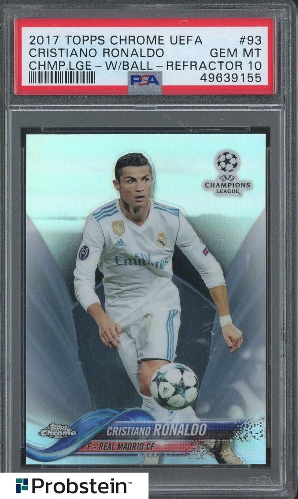 2017-18 Topps Chrome UEFA ロナウド PSA10 2017-18 Topps Chrome UEFA C.L. Cristiano Ronaldo #93