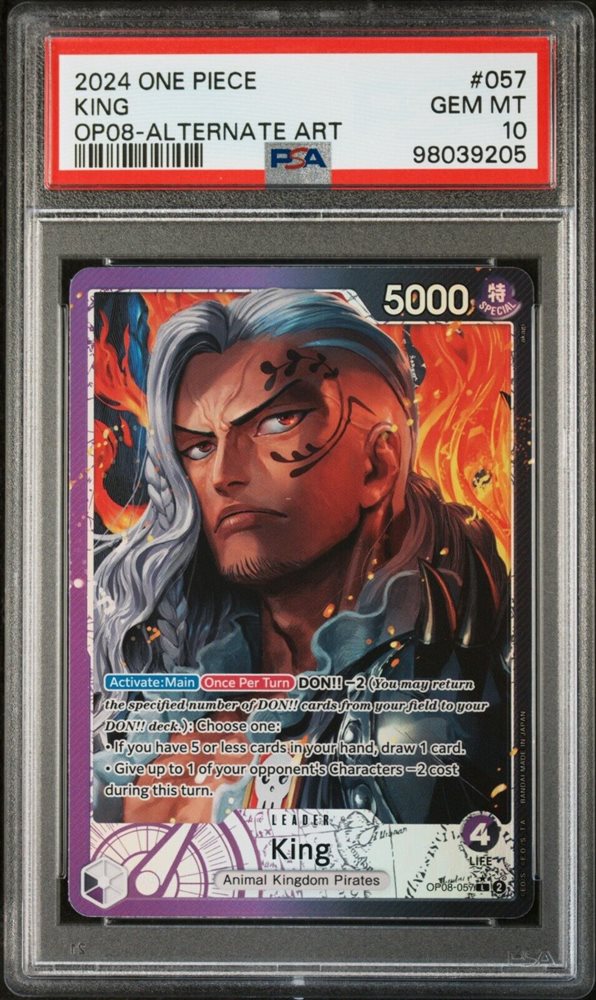 Auction Prices Realized Tcg Cards 2024 ONE PIECE OP08-TWO LEGENDS King