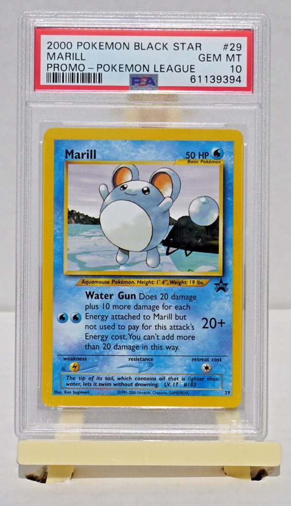 ポケモンカード Marill 50 HP プロモ 2000 Auction Prices Realized Tcg Cards 2000 POKEMON PROMO BLACK