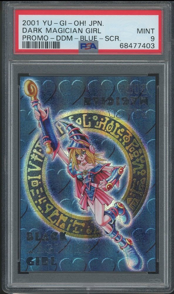 PSA9 ブラック・マジシャン・ガール ダンジョンダイス 青 2001 Yahoo!オークション -「ダンジョンダイス ブラックマジシャン