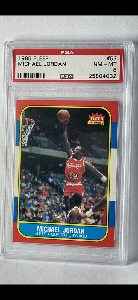 1986 fleer jordan psa