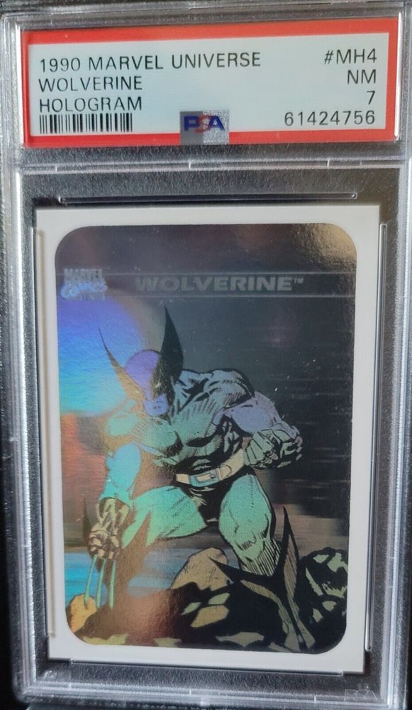 1990 Marvel Universe Wolverine hologram comic rookie ca