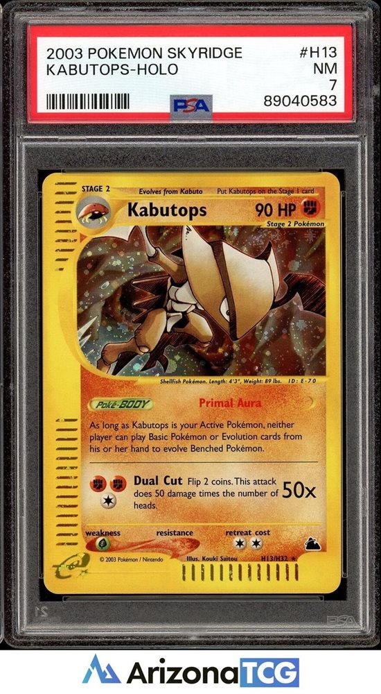 Kabutops 2003 英語版 Kabutops 2003 Skyridge #150/144 Holo (Secret) Price Guide