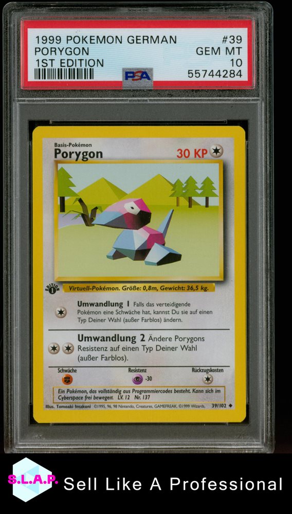 Auction Prices Realized Tcg Cards 1999 POKEMON GERMAN Porygon