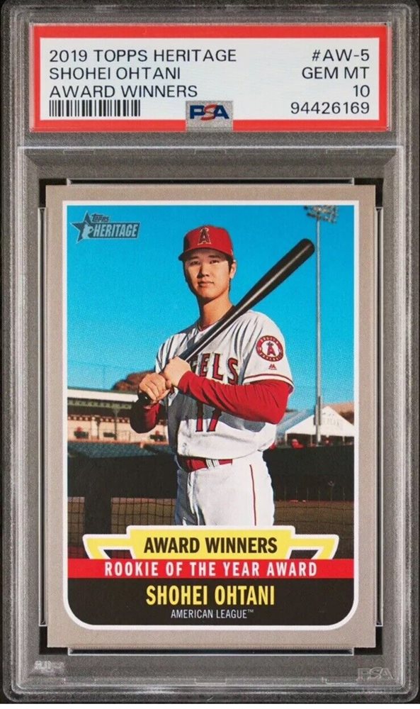 大谷翔平　2019 TOPPS HERITAGE SHOHEI OHTANI Auction Prices Realized Baseball Cards 2019 TOPPS HERITAGE AWARD