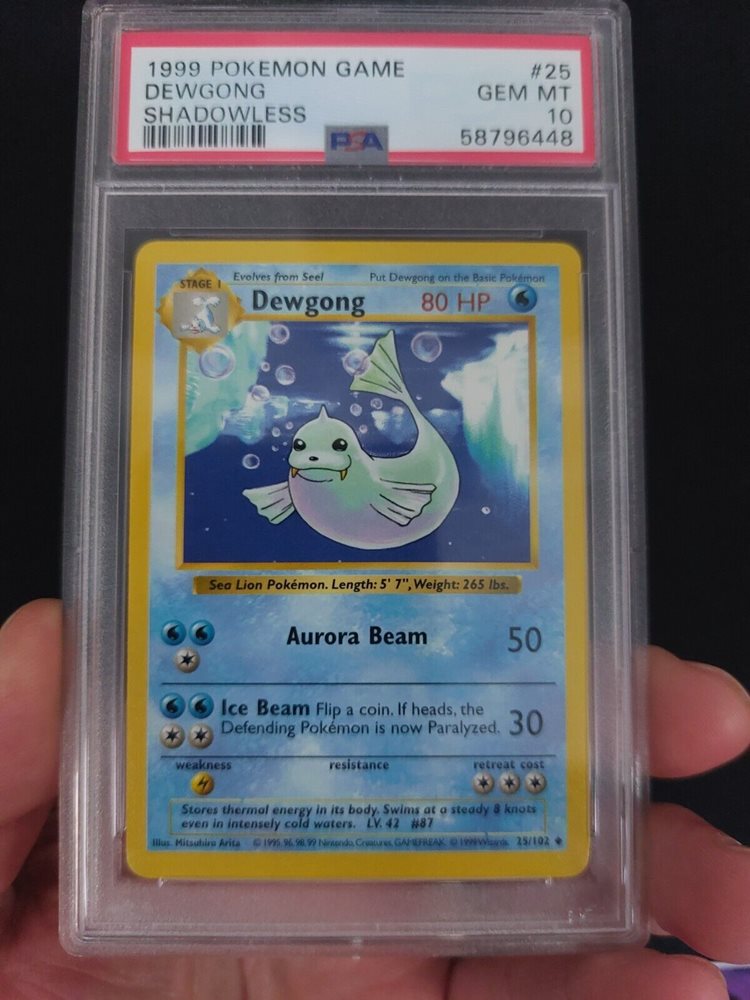 Seel&Dewgong 1st edition shadow less