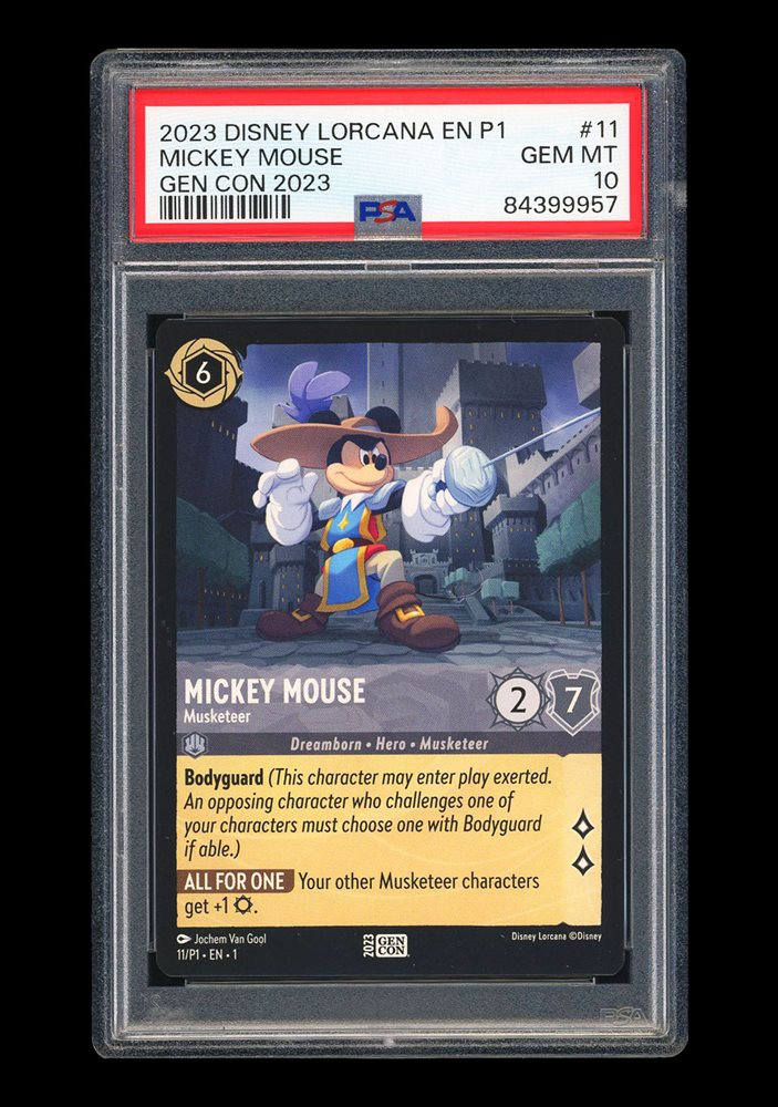 PSA10 lorcana ミッキーグーフィー gencon 2023 プロモ Auction Prices Realized Tcg Cards 2023 DISNEY LORCANA EN P1