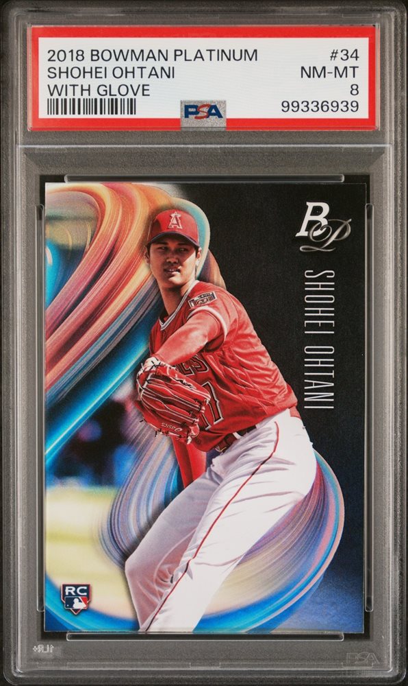 その他 2018 Bowman Platinum SHOHEI OHTANI Shohei Ohtani 2018 Bowman Platinum #34 Base (With Glove