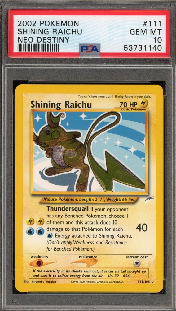 ポケモンカード　ひかるライチュウ　Shining Raichu s-l400.jpg