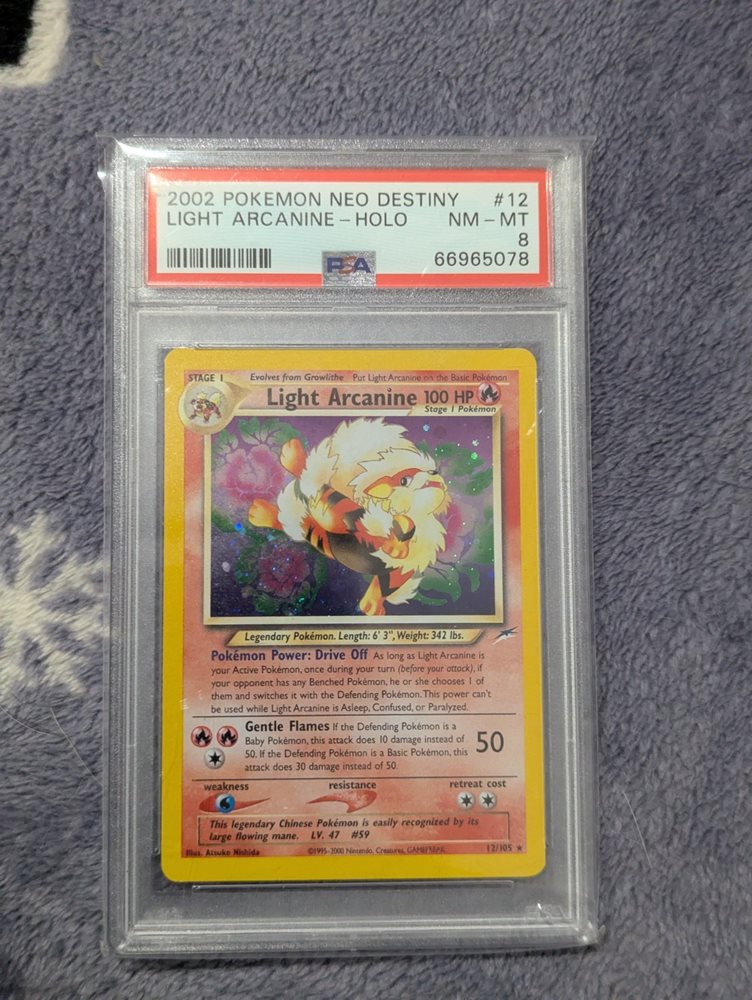 やさしいウインディ LIGHT ARCANINE-HOLO PSA8 やさしいウインディ Light Arcanine-Holo PSA8 - メルカリ