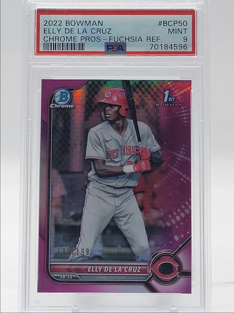 2022 Bowman Chrome Elly De La Cruz Rookie Card BCP-50 - PSA 10 GEM MINT Graded