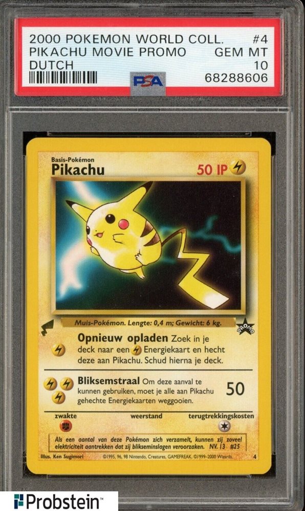 【PSA10】ピカチュウ　2000年  シドニー五輪プロモ　オランダ語 Auction Prices Realized Tcg Cards 2000 POKEMON PIKACHU WORLD