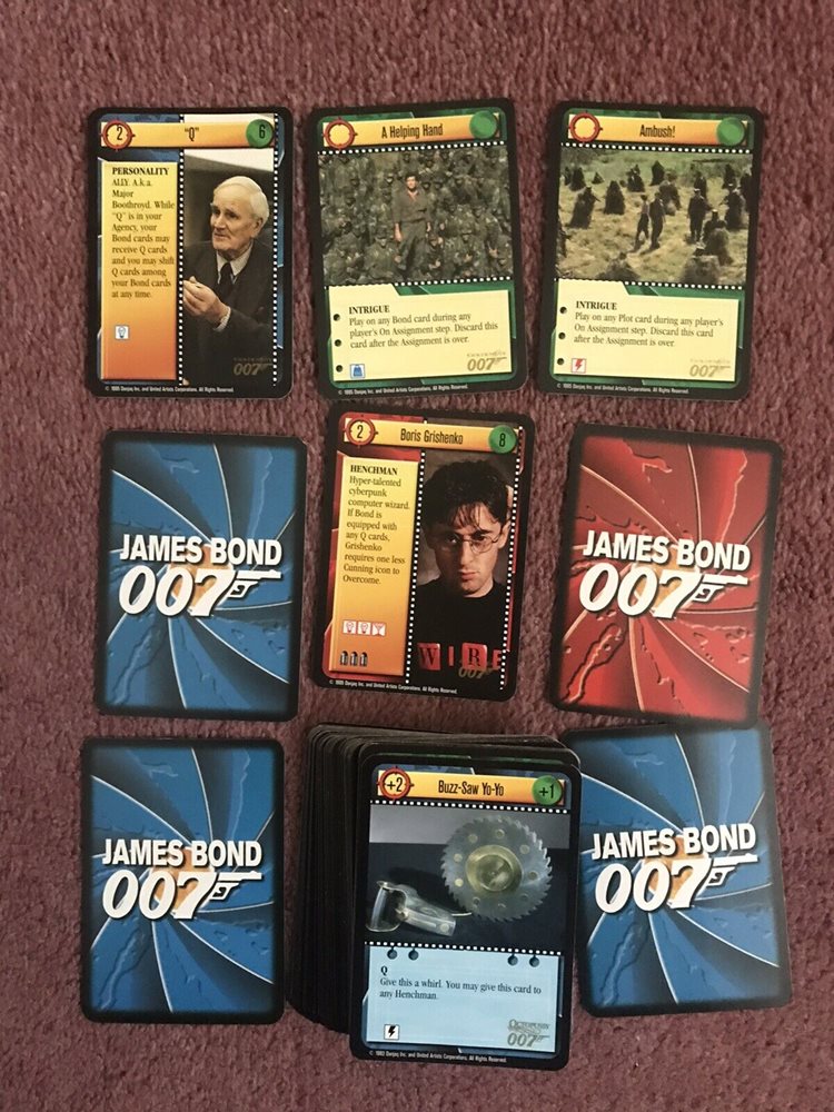 Nr Full Set Of Common James Bond Cards By Target Heartb
