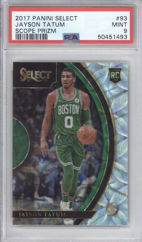 その他 panini SELECT PRIZM JAYSON TATUM PSA 9 2017 Panini Select #93 JAYSON TATUM Silver Prizm Rookie RC