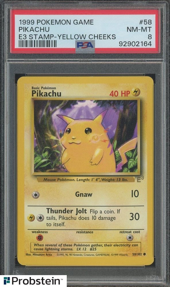 value original pikachu pokemon card Pikachu Basic Pokemon card 35/108 LV 12 60HP - good condition