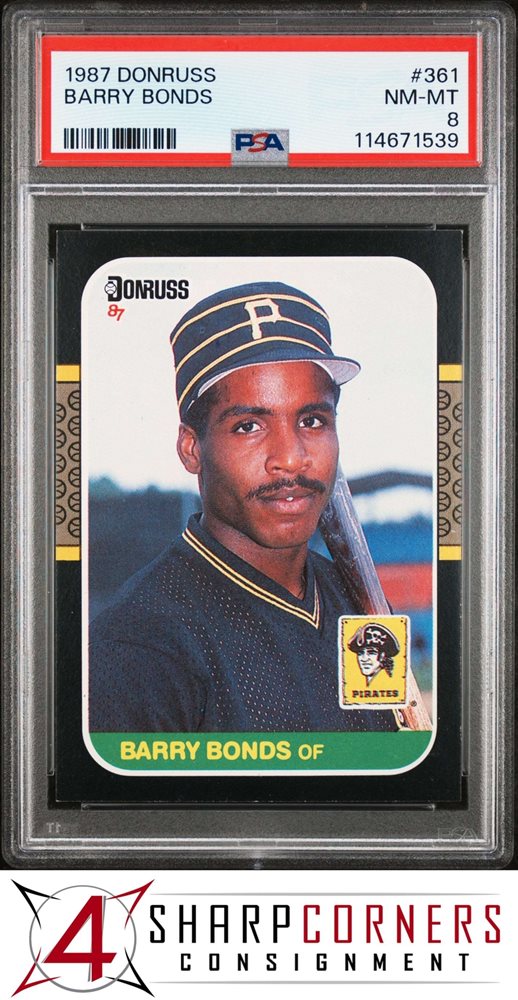 その他 Barry Bonds Rookie Card (1987 Donruss) 1987 Donruss Barry Bonds Rookie Card RC #361 PSA 9 MINT