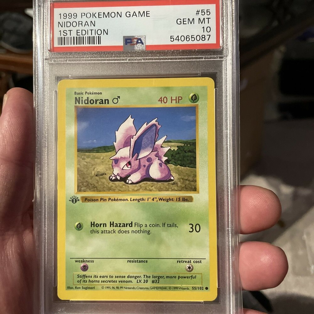 Auction Prices Realized Tcg Cards 1999 Pokemon Game Nidoran 1ST EDITION