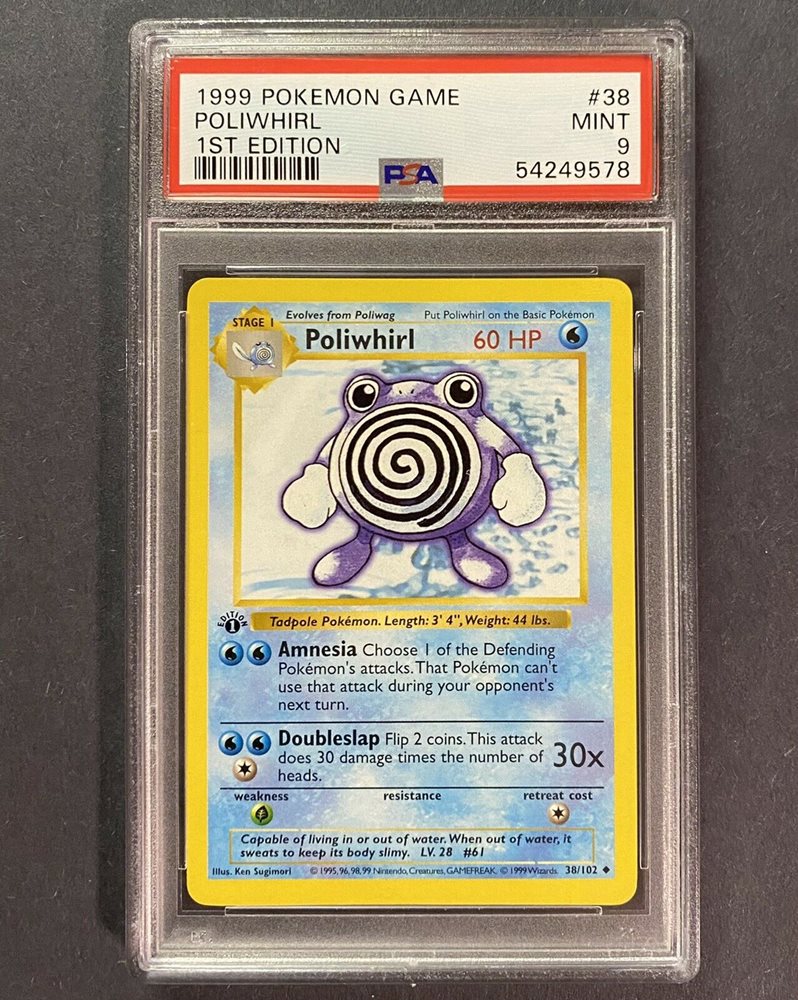 Auction Prices Realized Tcg Cards 1999 Pokemon Game Poliwhirl 1ST EDITION