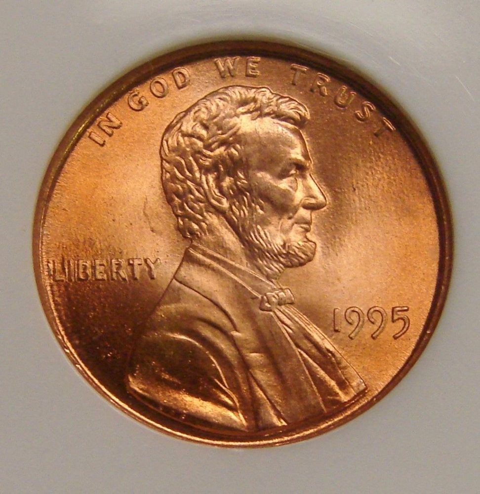 1995 - Lincoln Cent - Doubled Die Obverse - NGC MS 68 RD, MS68RD