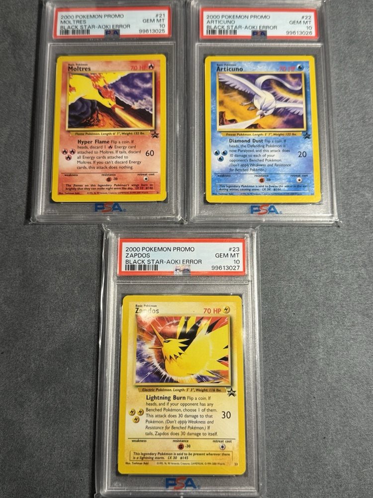 Auction Prices Realized Tcg Cards 2000 POKEMON PROMO BLACK STAR Zapdos