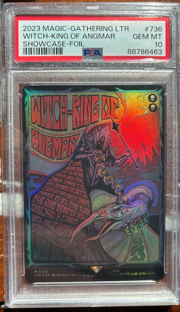witch king of angmar mtg card Magic the Gathering Lord the Rings Witch-King of LTR #423 PSA 9 Foil Extended Art Trading Tap it. Witch-king of Angmar | The