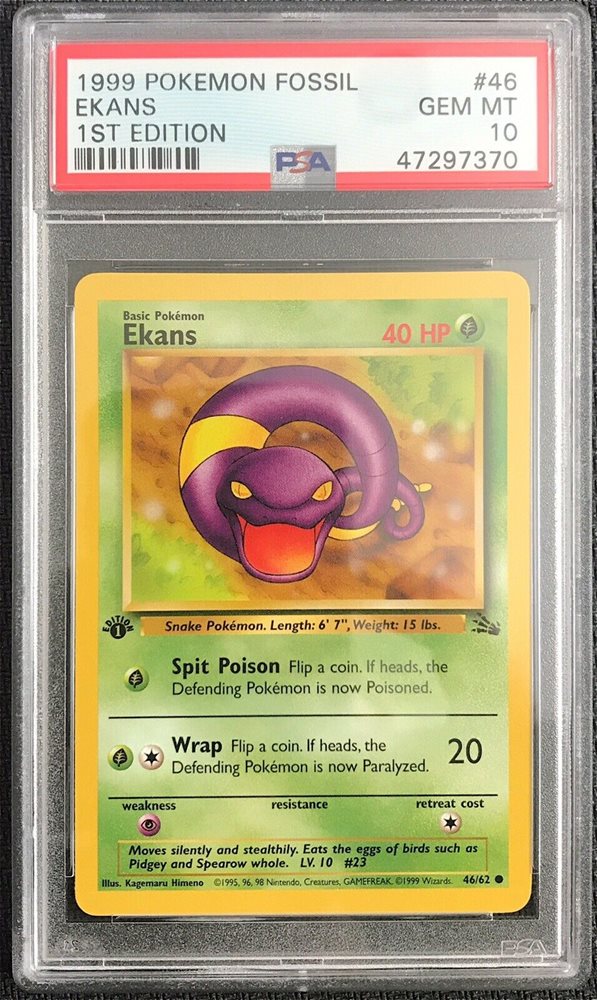 Ebay Auction Item 293772798284 Tcg Cards 1999 Pokemon Fossil