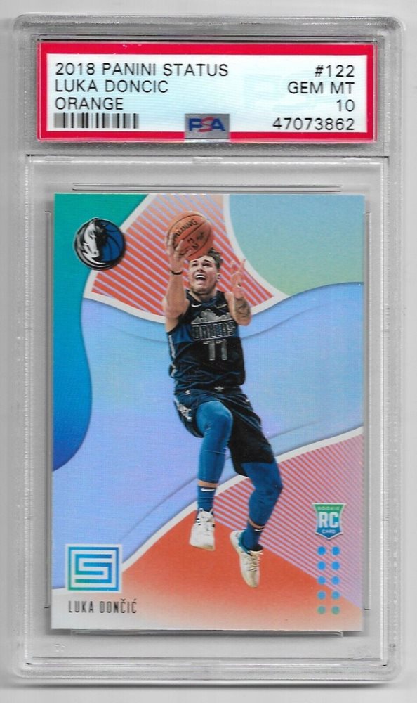 その他 LUKA DONCIC STATUS RC 2018 PSA9 Luka Doncic Rookie Card 2018-19 Panini Hoops #268 PSA 9