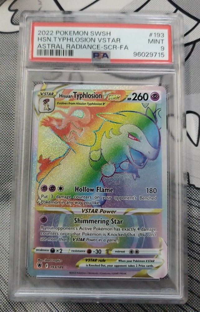 Collector Pokemon Cards Hisuian Typhlosion VSTAR 054/189 Ultra Rare Pokemon  Card - Astral Radiance Set, Sword & Shield Series Pokmon Card