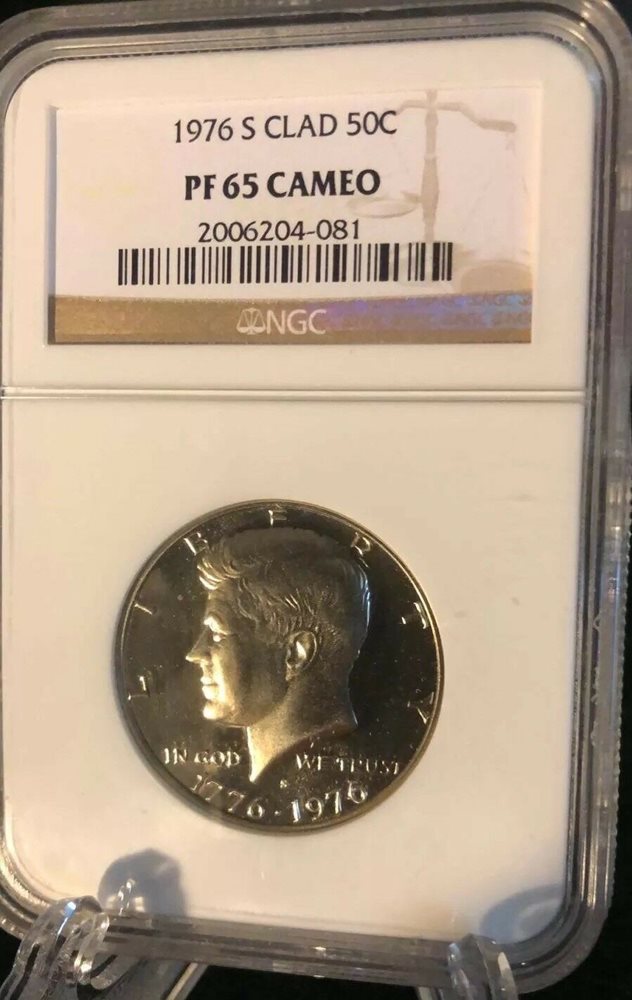 1976-S PCGS PR69DCAM Kennedy Half Dollar Presidential Dollar