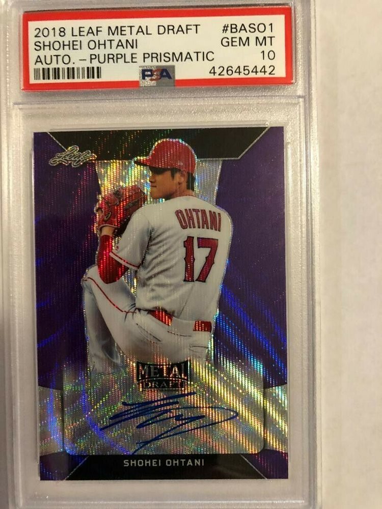 大谷翔平2018リーフメタルドラフトシルバーウェーブオートRC 大谷翔平2018リーフメタルドラフトシルバーウェーブオートRC Nissan