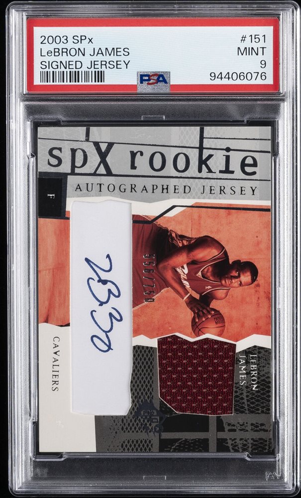 lebron james spx rookie card