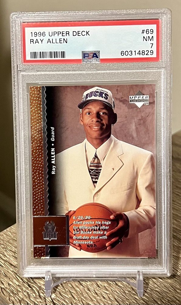 Ray Allen 1996 Upper Deck Hard Court New Court Order #NC20 Card