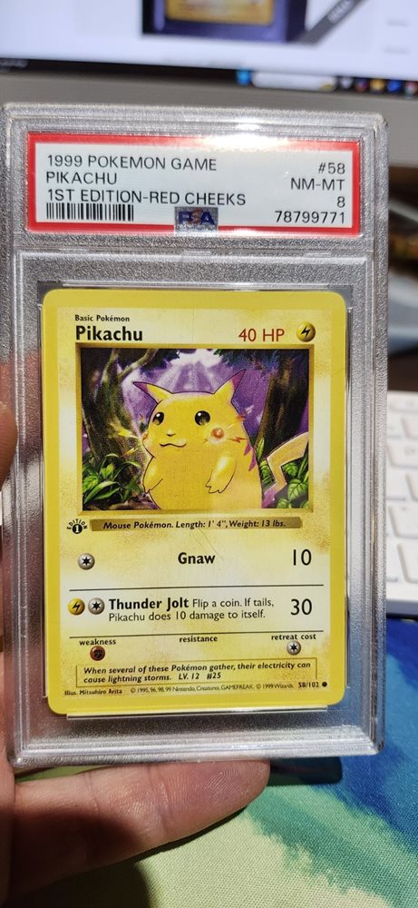 1999 Pokemon Game #58 Pikachu Yellow Cheeks PSA 6 EX-MT | eBay
