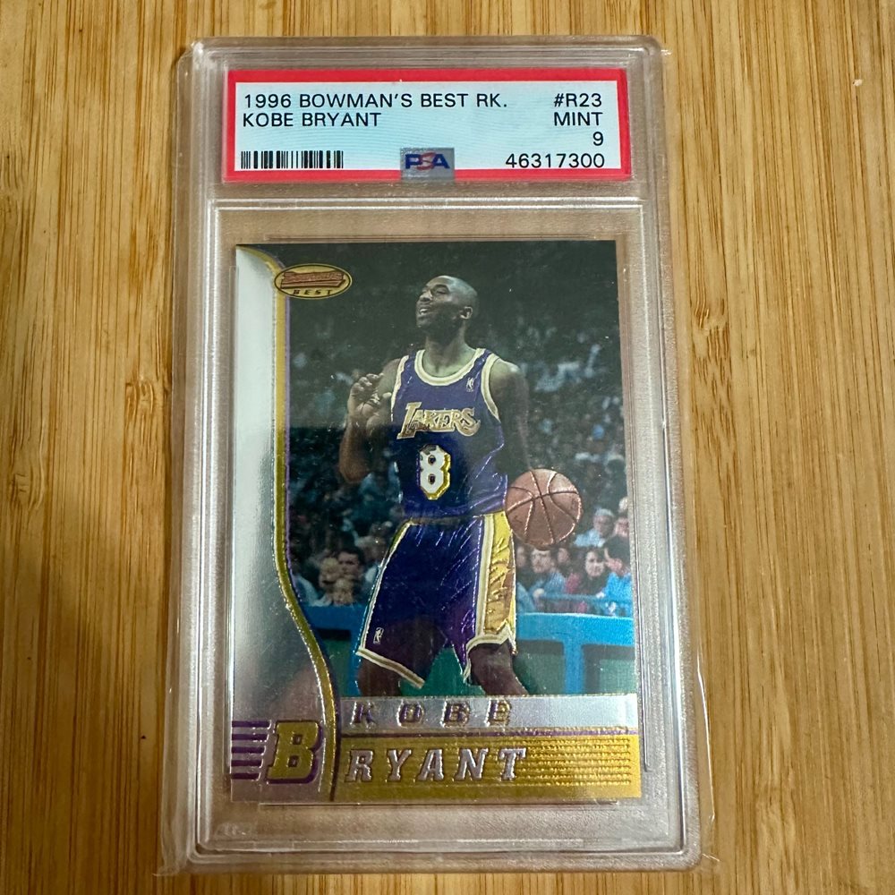 PSA9] 1996 Bowman's Best Rookie Kobe Auction Prices Realized