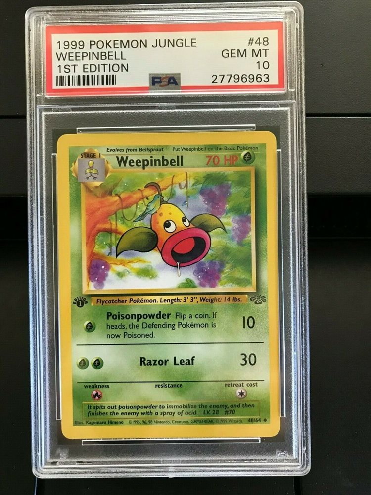 weepinbell pokemon card Pokemon - Sun & Moon - Unbroken Bonds - Weepinbell main image 0