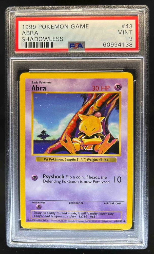 ポケモンカードゲーム Abra 1st edition shadow less Abra [1st Edition] #43 Prices | Pokemon Base Set | Pokemon Cards