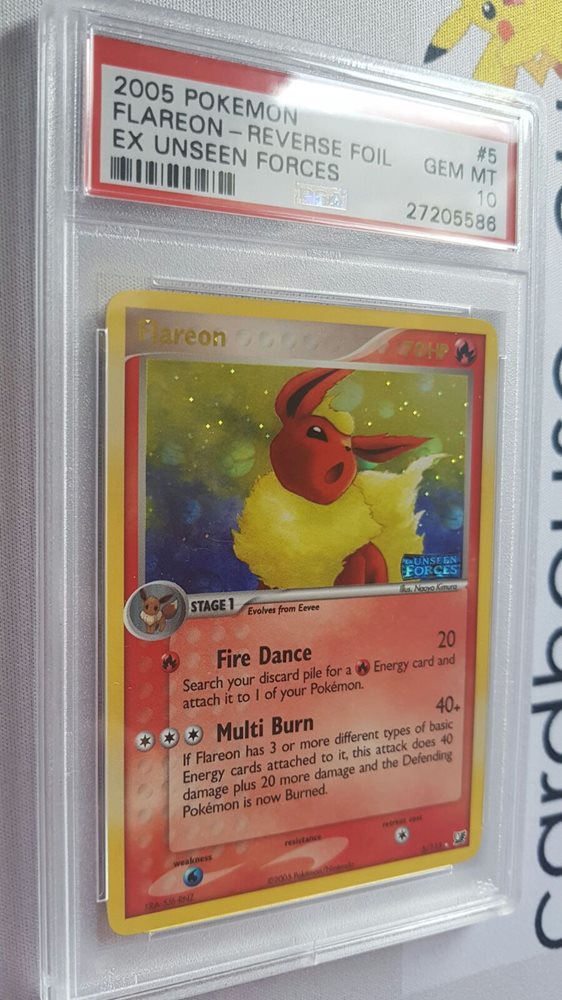ブースター Flareon EX Unseen Forces Holofoil eBay Auction Item 282541477301 Tcg Cards 2005 Pokemon Ex Unseen Forces