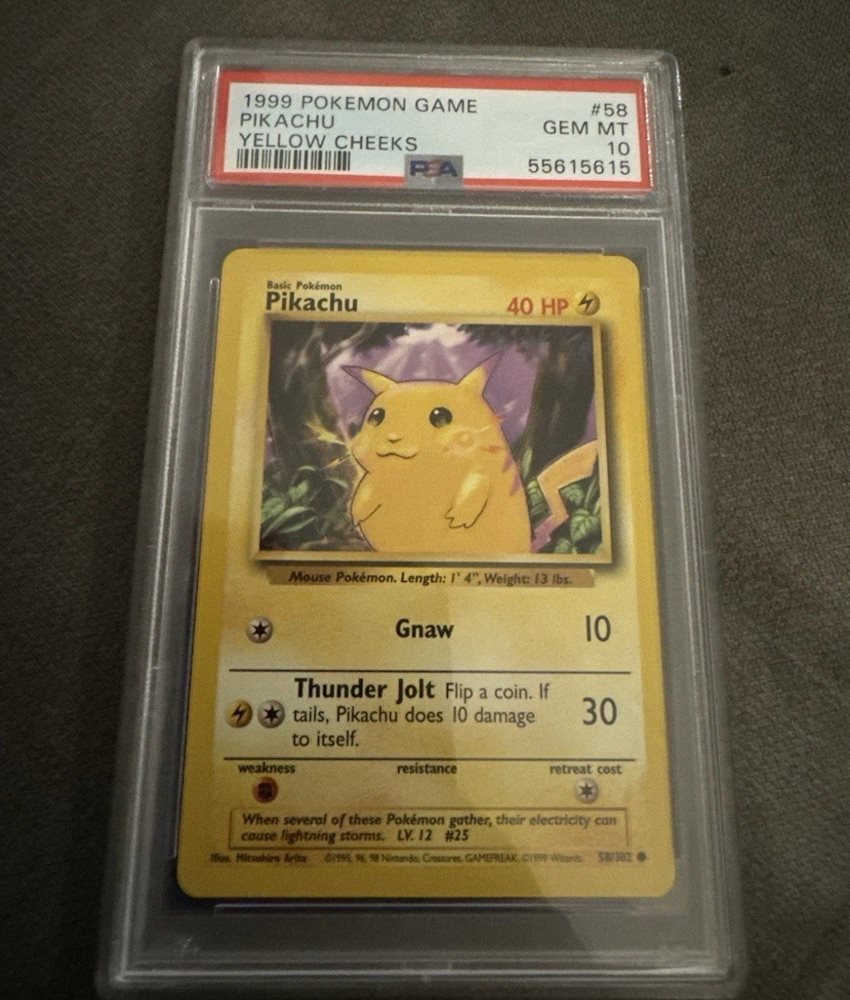Auction Prices Realized Tcg Cards 1999 POKEMON GAME Pikachu