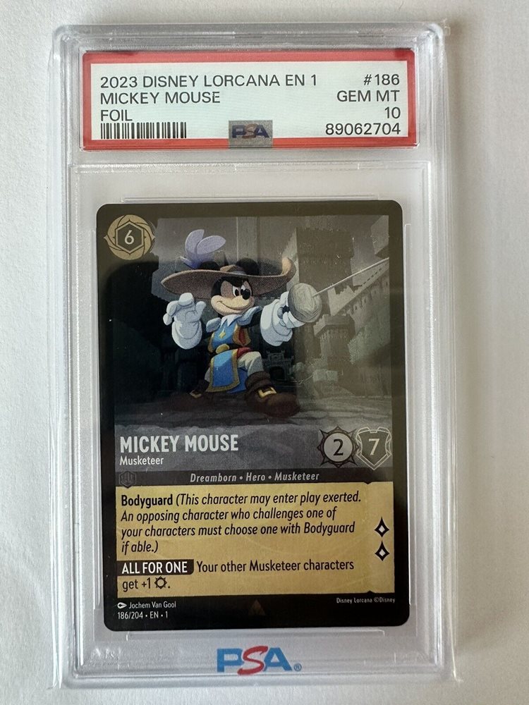 ロルカナ Lorcana ミッキー MickeyMouse foil PSA10 ロルカナ Lorcana ミッキー MickeyMouse foil PSA10 - メルカリ