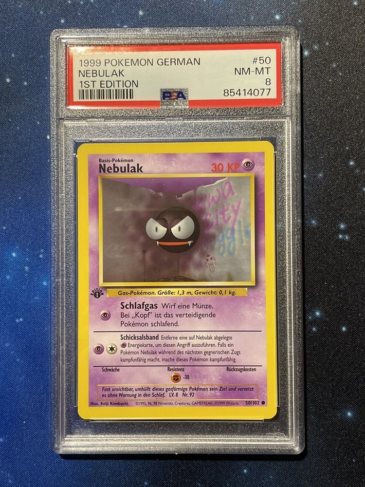 1999 gastly pokemon card value Base Set Common #50 defender is now Asleep eBay Auction Item 116130364979 TCG