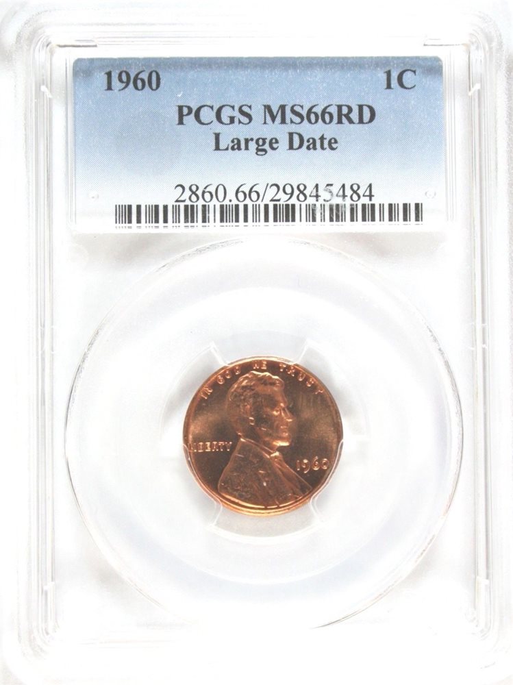 1960 LD PCGS MS66 RED LINCOLN 1c