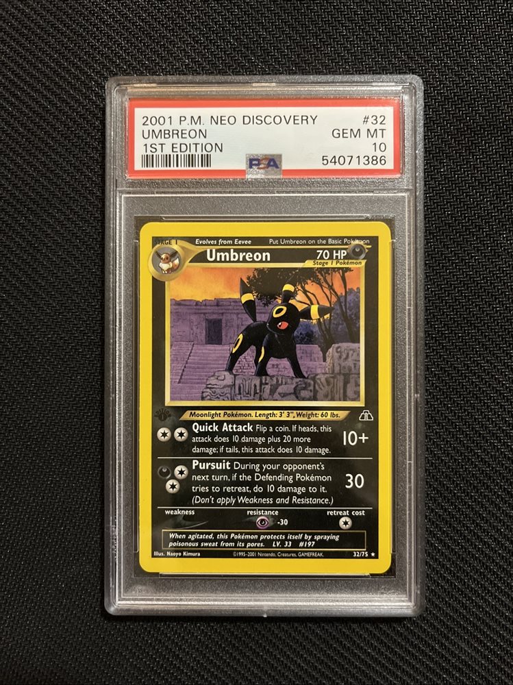 PSA6 Umbreon 1st Edition #32 英語版 ブラッキー PSA6 Umbreon 1st