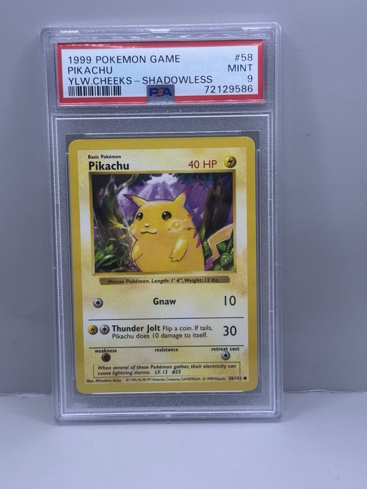 Auction Prices Realized Tcg Cards 1999 POKEMON GAME Pikachu