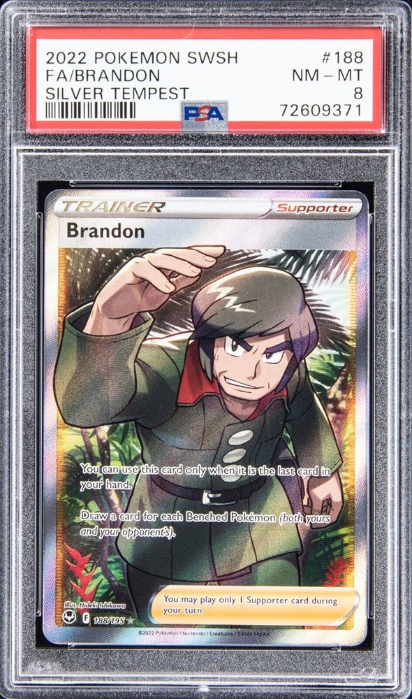 brandon pokemon card POKMON GAME s12 120/098 HR Evolves from null Rules You can use this card only when it is the last card in your hand Brandon Trainer Card Value |