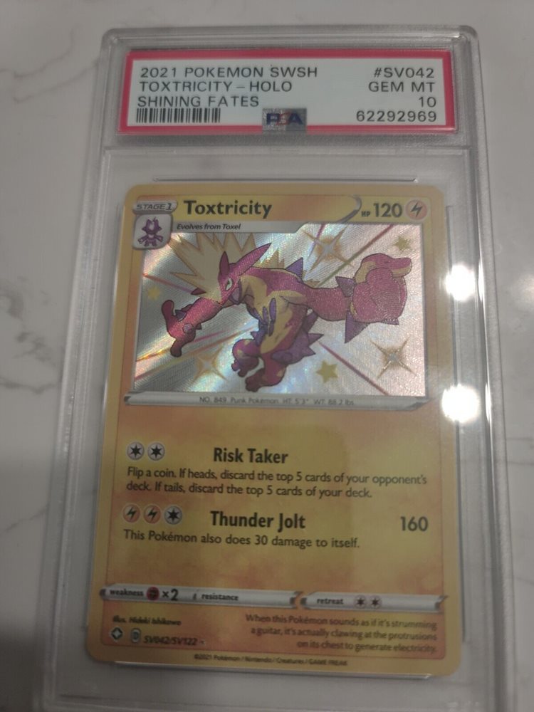 Auction Prices Realized Tcg Cards 2021 POKEMON SWORD & SHIELD SHINING FATES Toxtricity-Holo Auction Prices Realized Tcg Cards 2021 POKEMON SWORD & SHIELD SHINING FATES Toxtricity-Holo