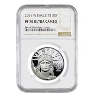 2011-W $100 1 oz Proof American Platinum Eagle NGC PF70 UC ER SKU23337