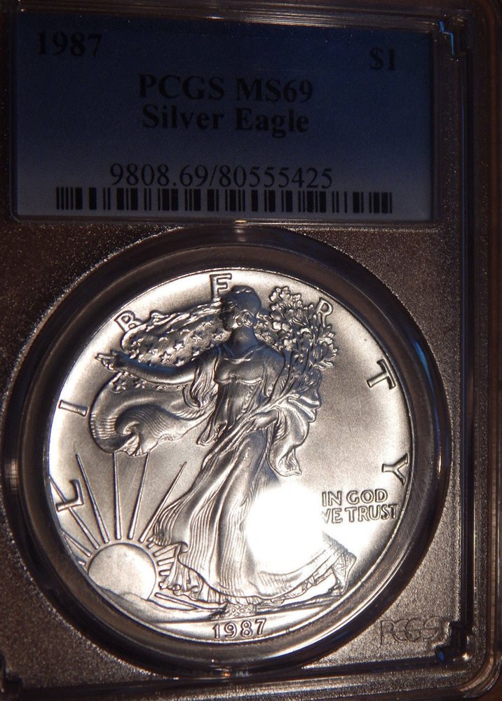 1987 Silver Eagle PCGS MS69, MS69 - PCGS Auction Prices
