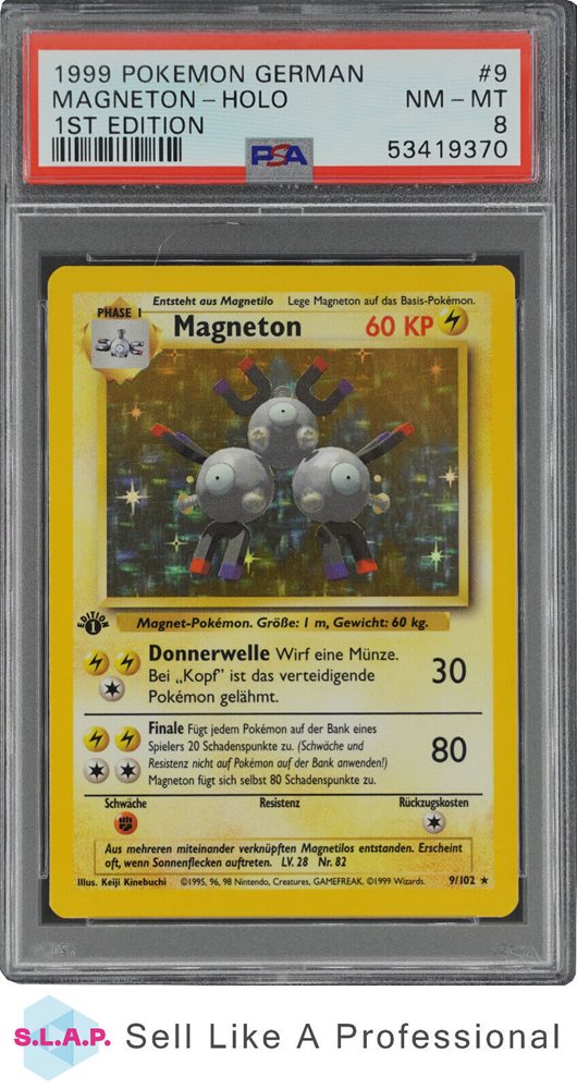 Auction Prices Realized Tcg Cards 1999 Pokemon German Magneton-Holo