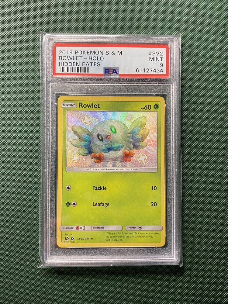 rowlet pokemon cards SV2/SV94 Rowlet | Rare Holo Card | Hidden Fates Shiny Vault main image 1